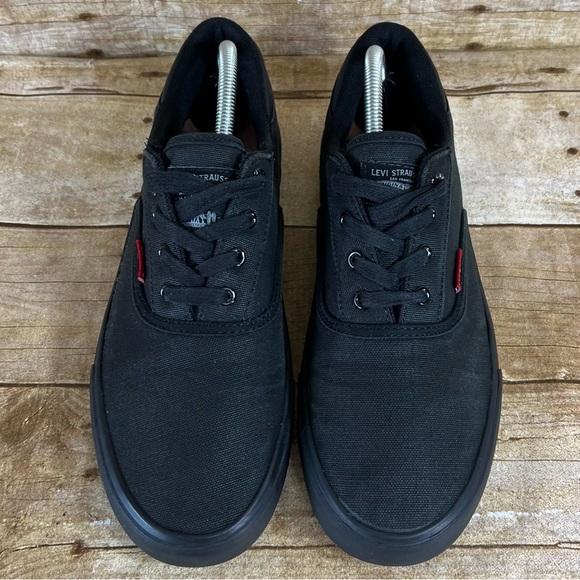 Levi’s Size 8 Mens Sneakers Low Top Black - Picture 11 of 14